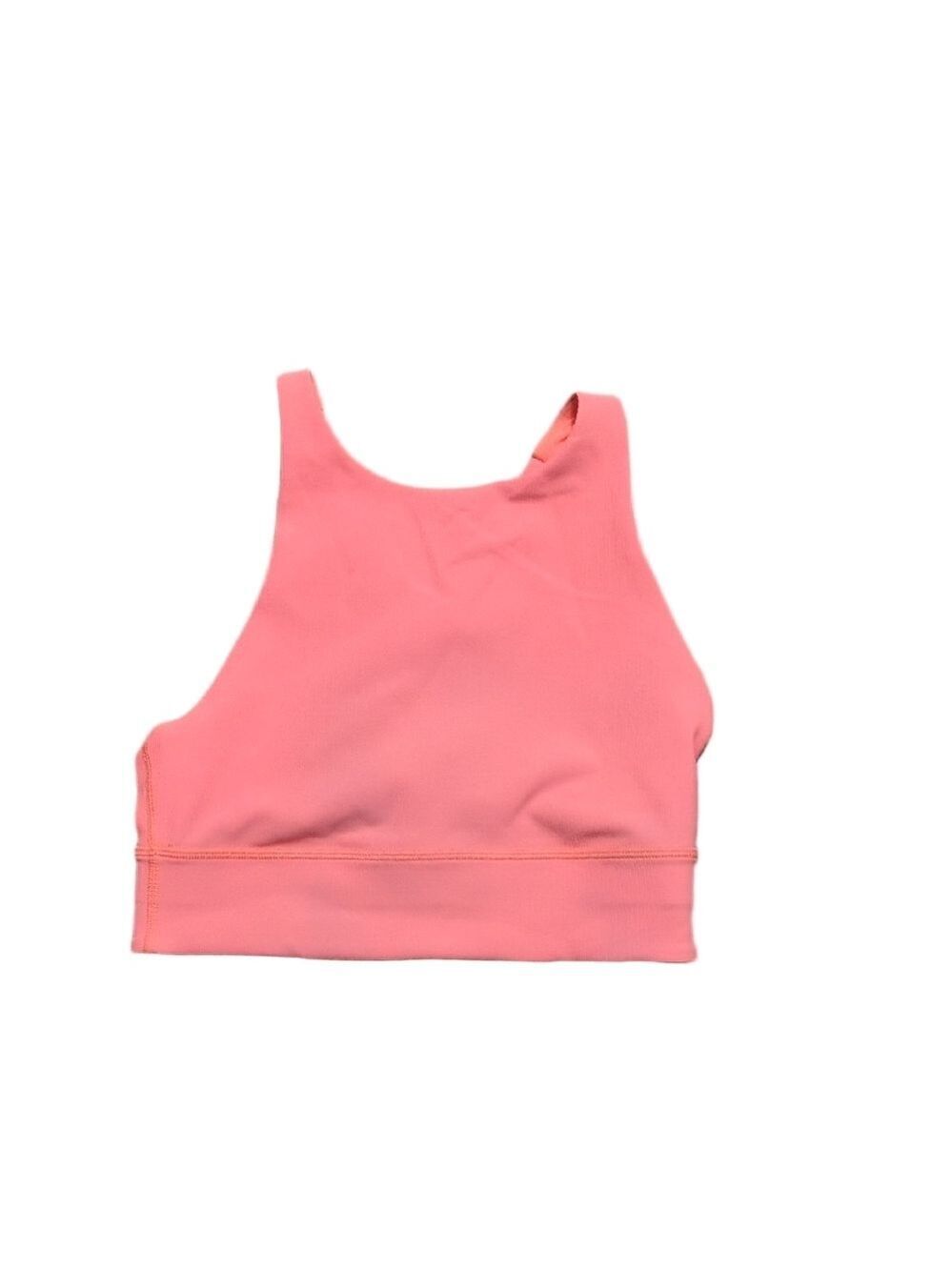 Lululemon Energy Bra High Neck Long Line Rib Med. Support, B–D CupvSunset Sz. 6